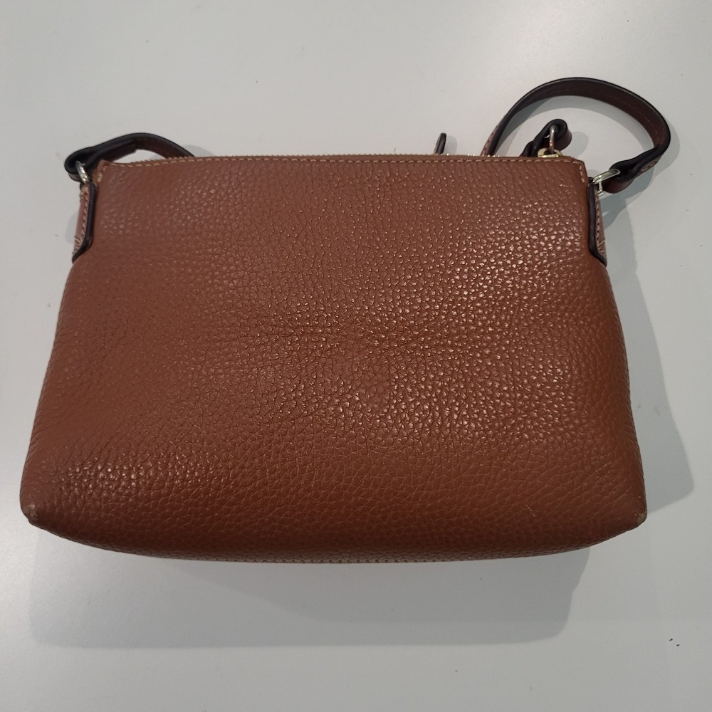 Dooney & Bourke Pebble Grain Ginger Crossbody Shoulder Bag Red Interior - Picture 4 of 10